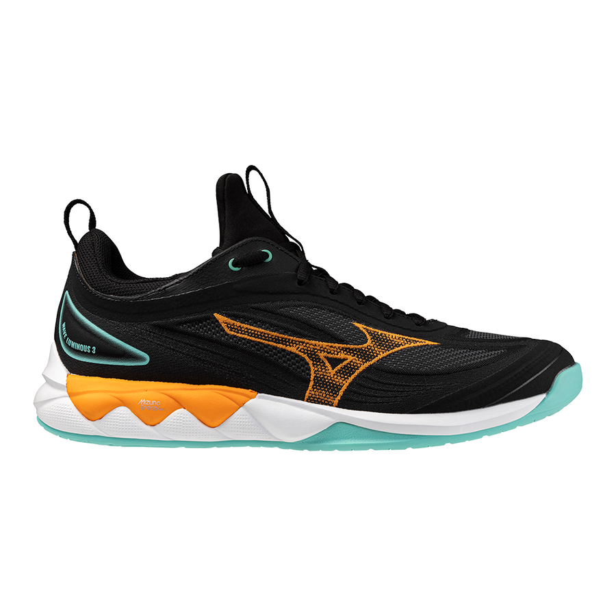 Mizuno WAVE LUMINOUS 3 Black/Tangelo/Ice Green